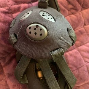 Youth ASICS black wrestling headgear